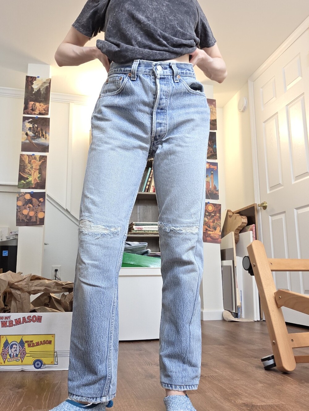 Vintage Levi's 501 Jeans Repaired
